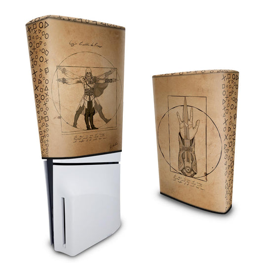 Capa Anti Poeira PS5 Slim Vertical - Assassin’S Creed Vitruviano