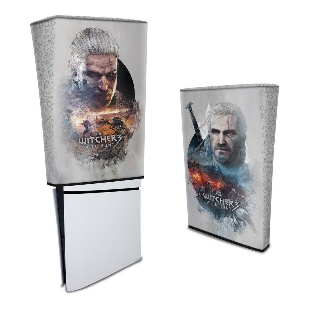 Capa Anti Poeira PS5 Slim Vertical - The Witcher 3 - Pop Arte Skins - foto 3