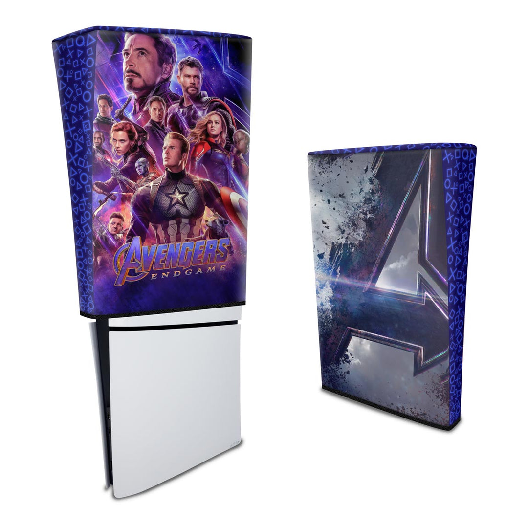 Capa Anti Poeira PS5 Slim Vertical - Vingadores Ultimato Endgame - Pop Arte Skins - foto 3