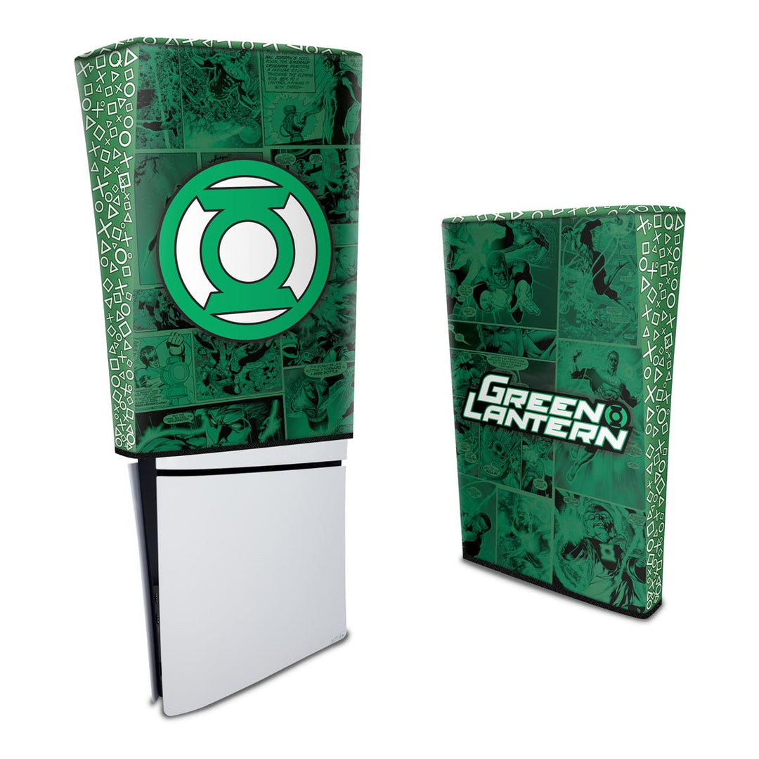 Capa Anti Poeira PS5 Slim Vertical - Lanterna Verde Comics - Pop Arte Skins - foto 3