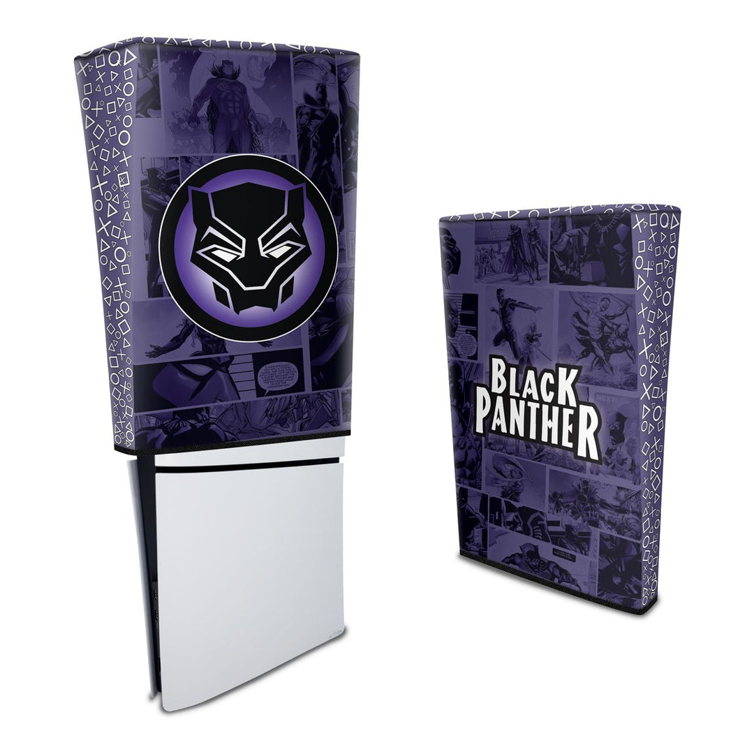 Capa Anti Poeira PS5 Slim Vertical - Pantera Negra Comics - Pop Arte Skins - foto 3