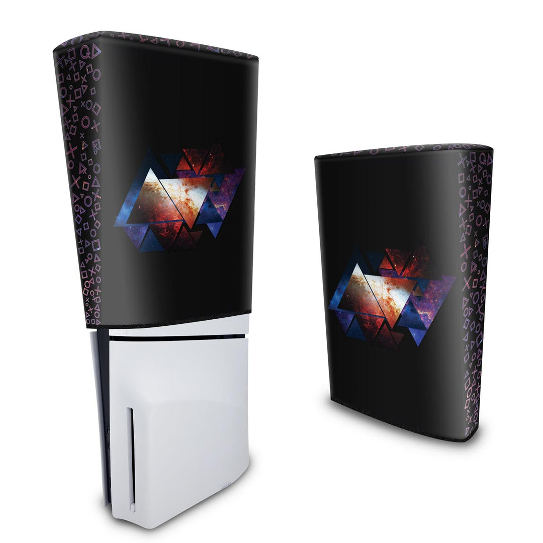 Capa Anti Poeira PS5 Slim Vertical - Abstrato #90 - Pop Arte Skins