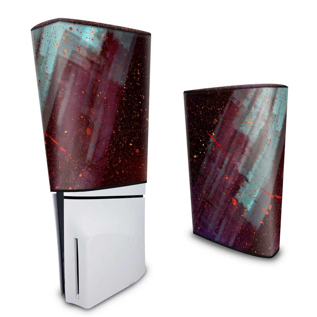 Capa Anti Poeira PS5 Slim Vertical - Abstrato #100 - Pop Arte Skins