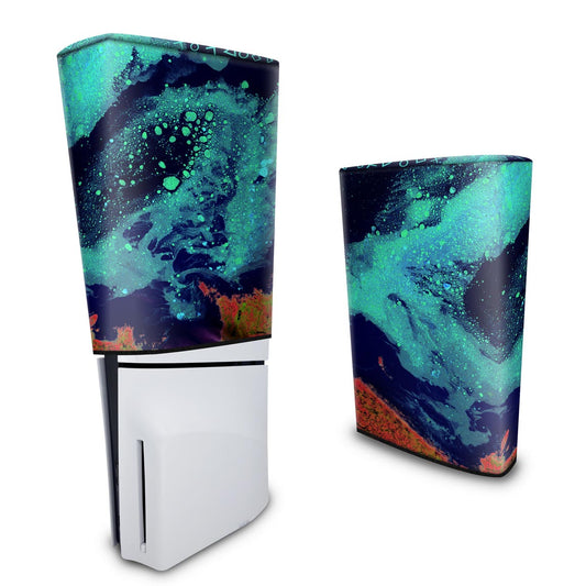 Capa Anti Poeira PS5 Slim Vertical - Abstrato #105