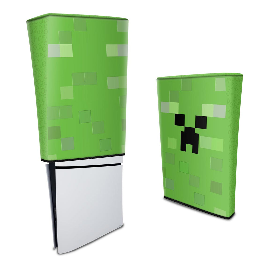 Capa Anti Poeira PS5 Slim Vertical - Creeper Minecraft - Pop Arte Skins - foto 3