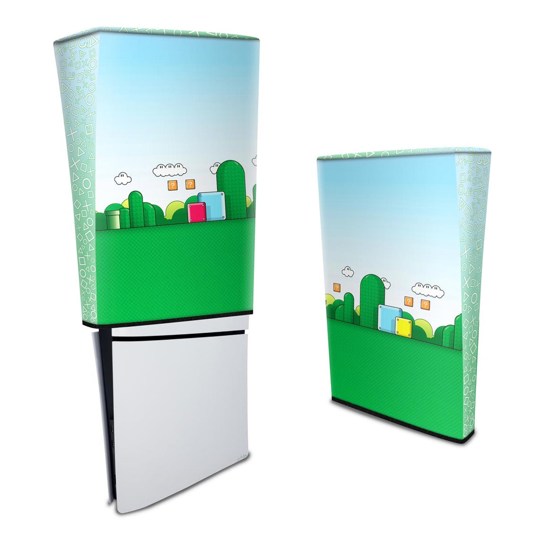Capa Anti Poeira PS5 Slim Vertical - Super Mario Bros - Pop Arte Skins - foto 3