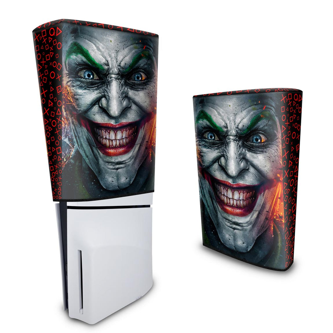 Capa Anti Poeira PS5 Slim Vertical - Coringa Joker - Pop Arte Skins