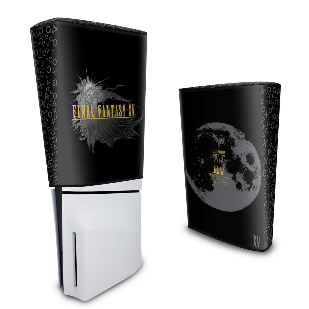 Capa Anti Poeira PS5 Slim Vertical - Final Fantasy XV Bundle - Pop Arte Skins