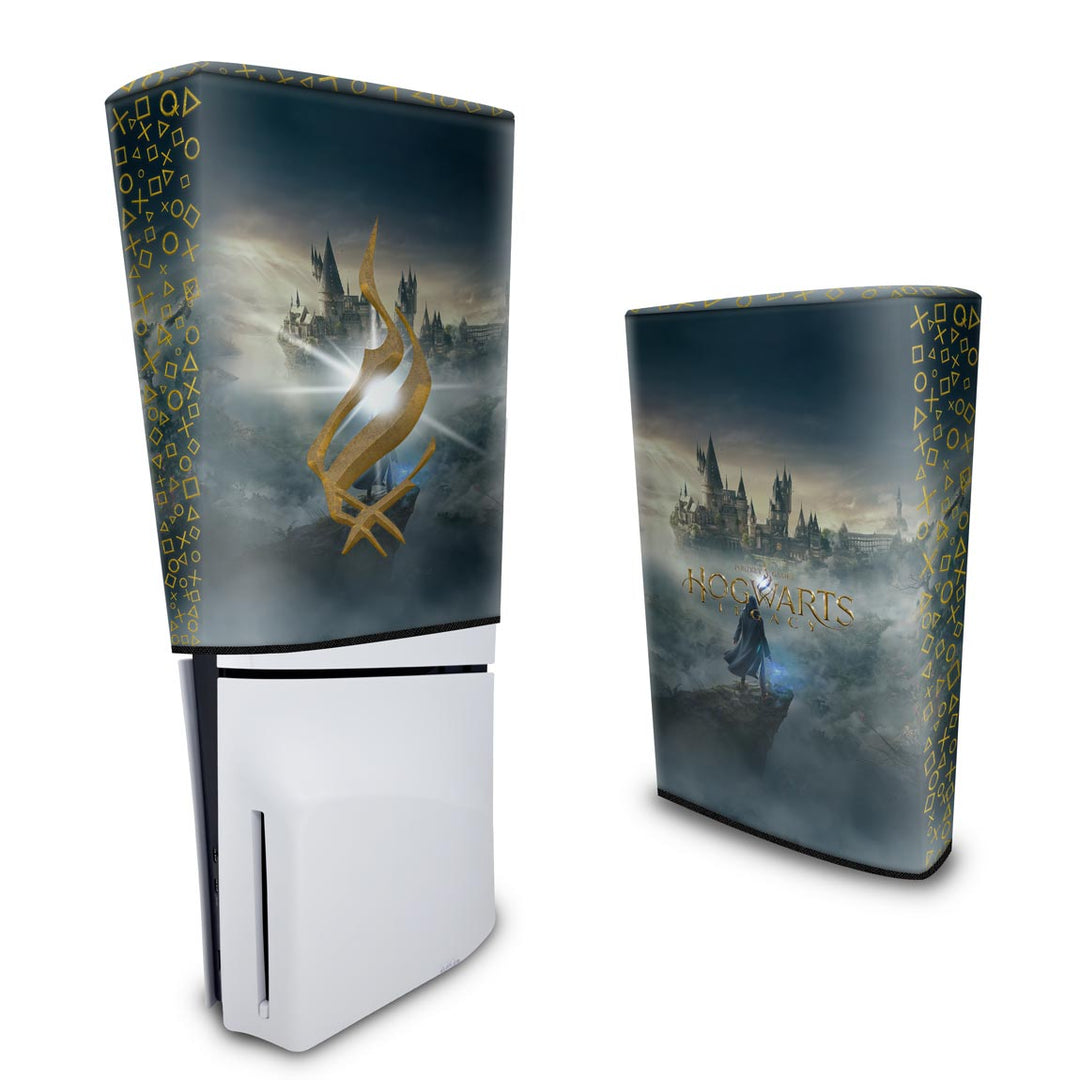 Capa Anti Poeira PS5 Slim Vertical - Hogwarts Legacy - Pop Arte Skins