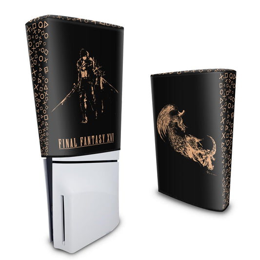 Capa Anti Poeira PS5 Slim Vertical - Final Fantasy XVI Edition