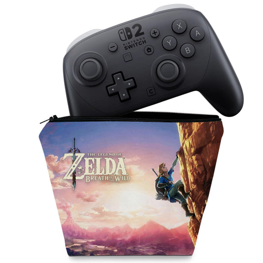 Capa Case Nintendo Switch 2 Pro Controle - Zelda Breath Of The Wild
