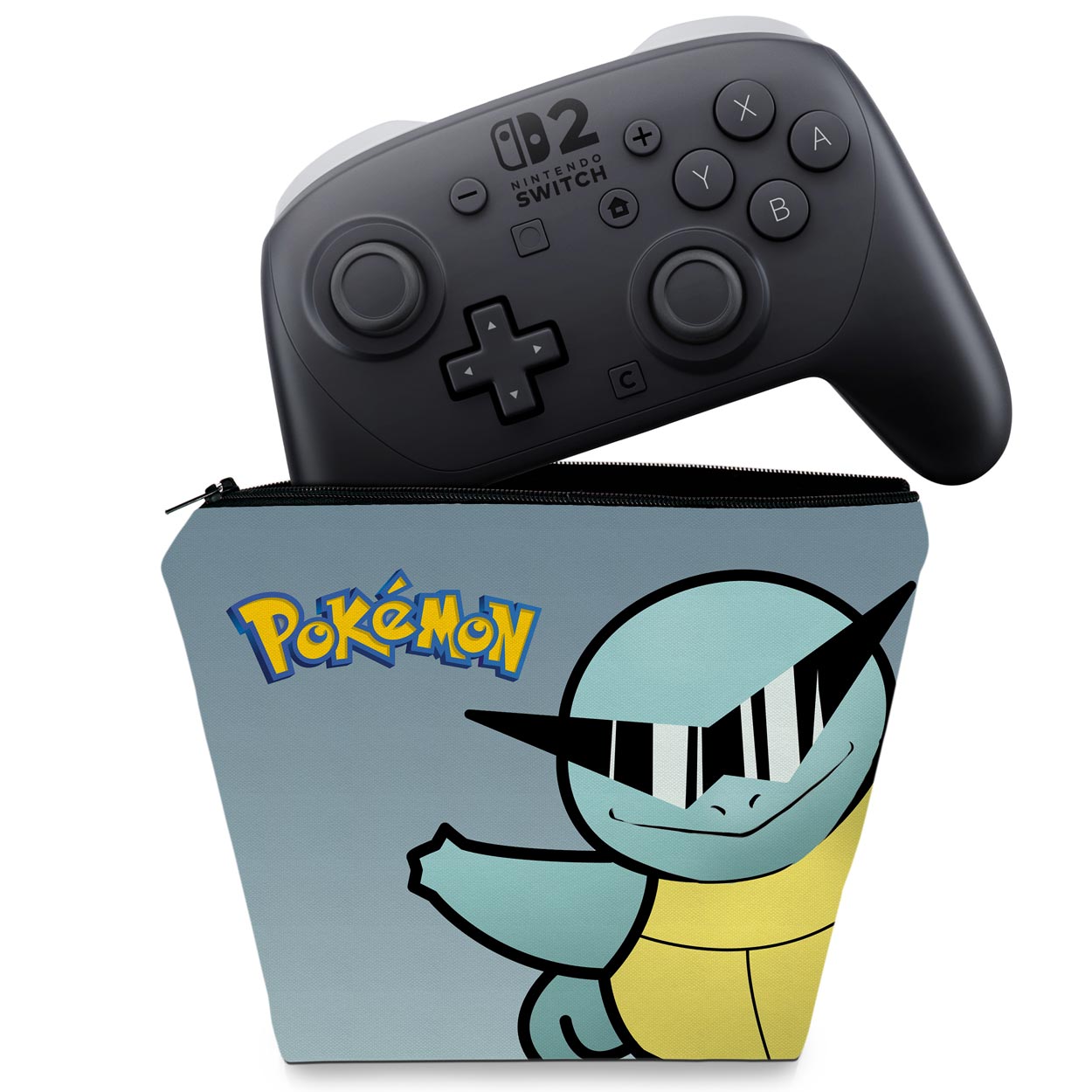 Capa Case Nintendo Switch 2 Pro Controle - Pokémon Squirtle