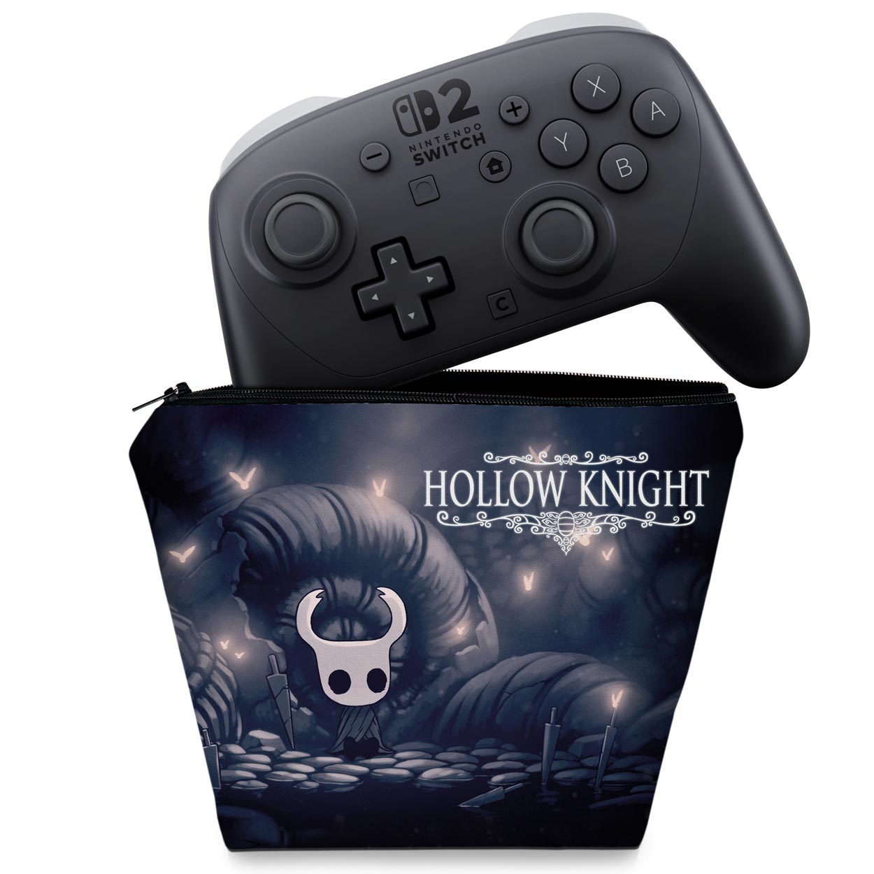 Capa Case Nintendo Switch 2 Pro Controle - Hollow Knight