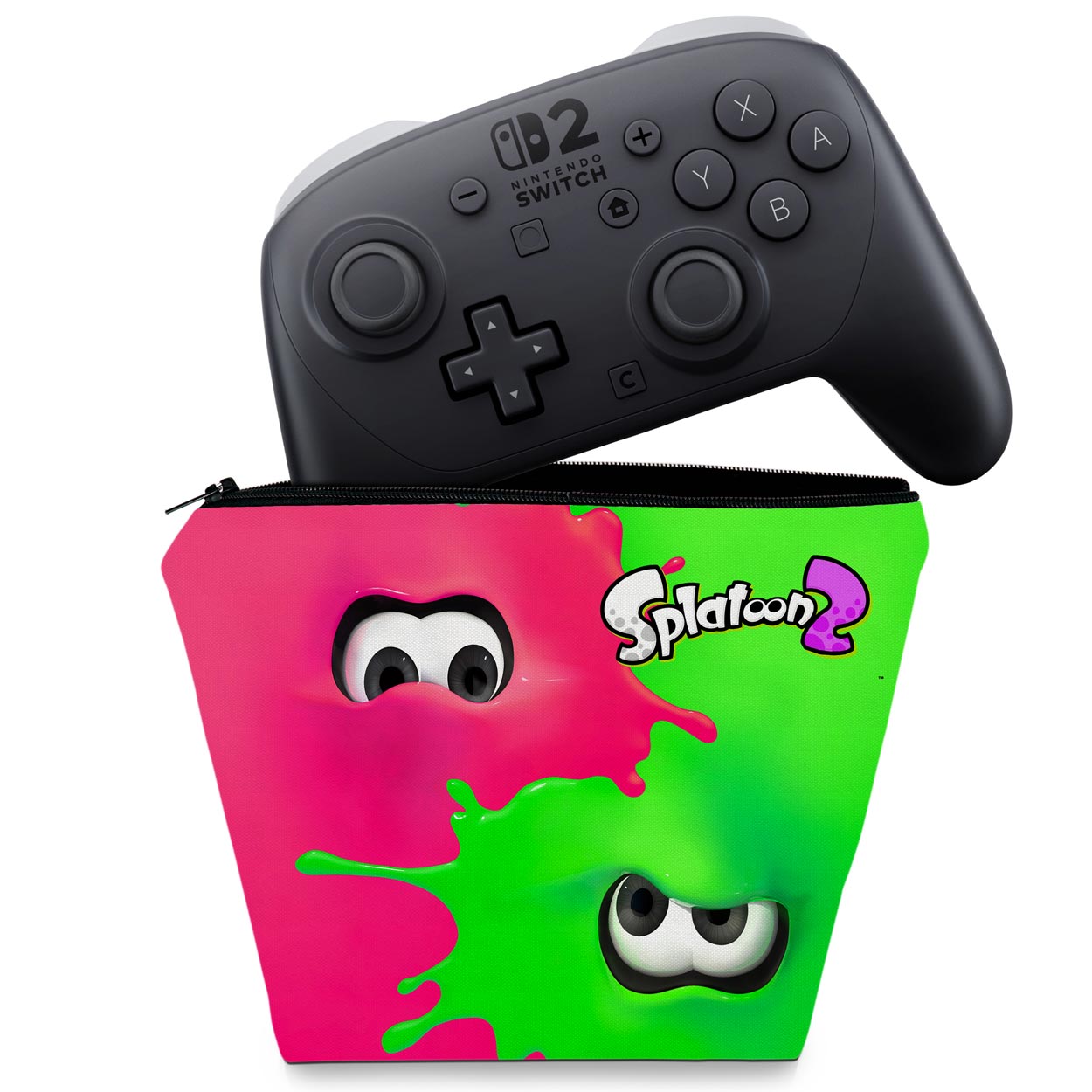 Capa Case Nintendo Switch 2 Pro Controle - Splatoon 2