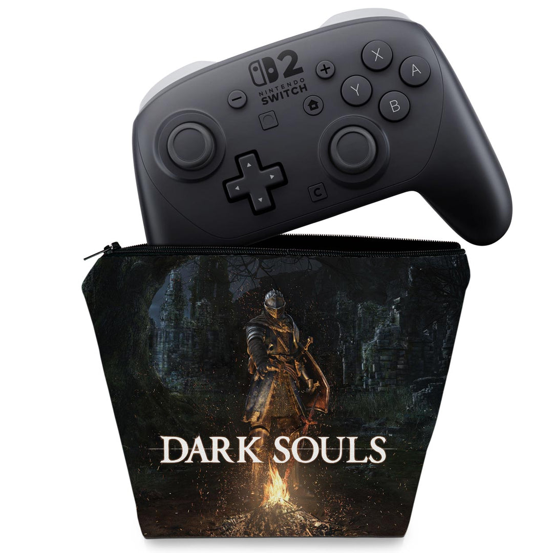 Capa Case Nintendo Switch 2 Pro Controle - Dark Souls Remastered