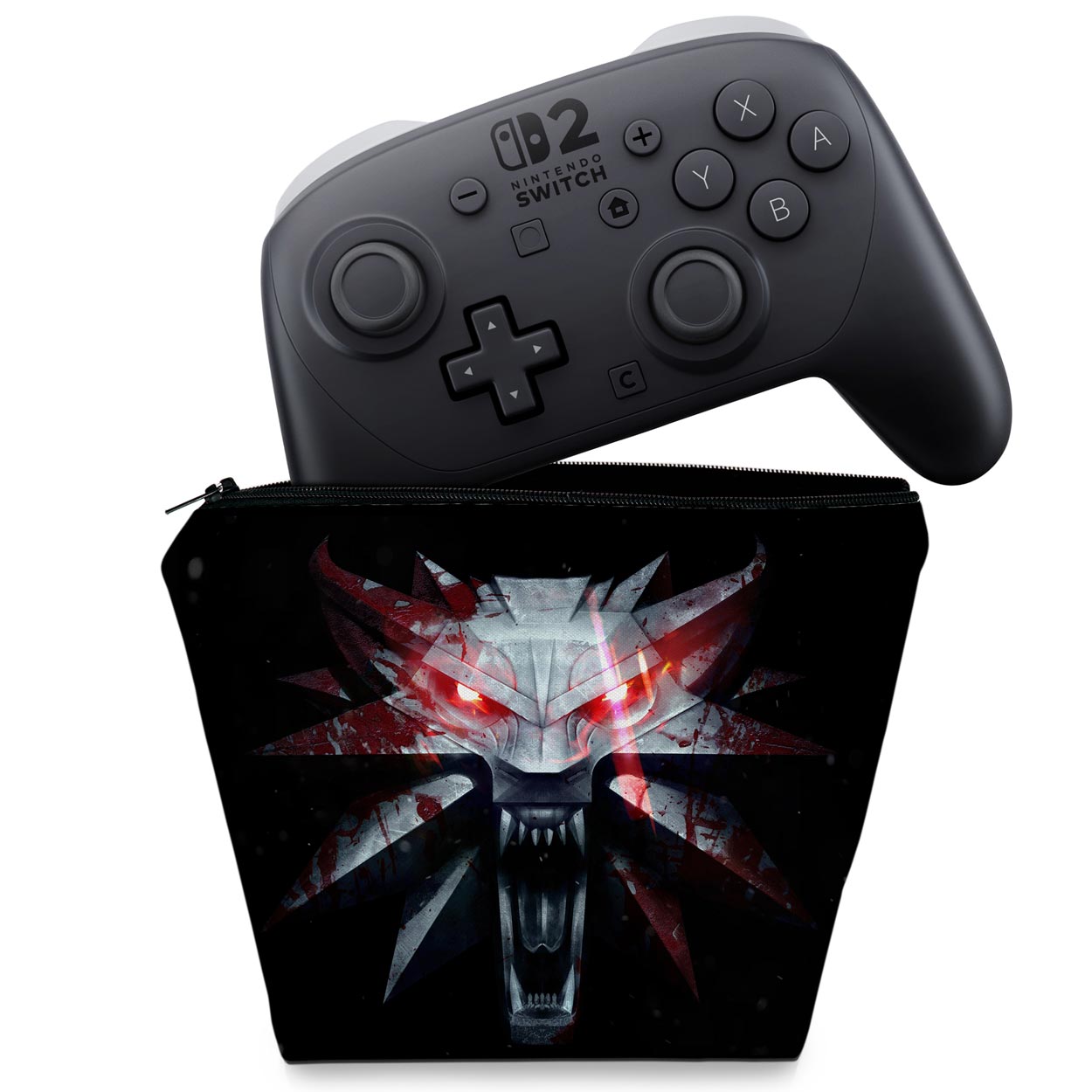 Capa Case Nintendo Switch 2 Pro Controle - The Witcher 3: Wild Hunt