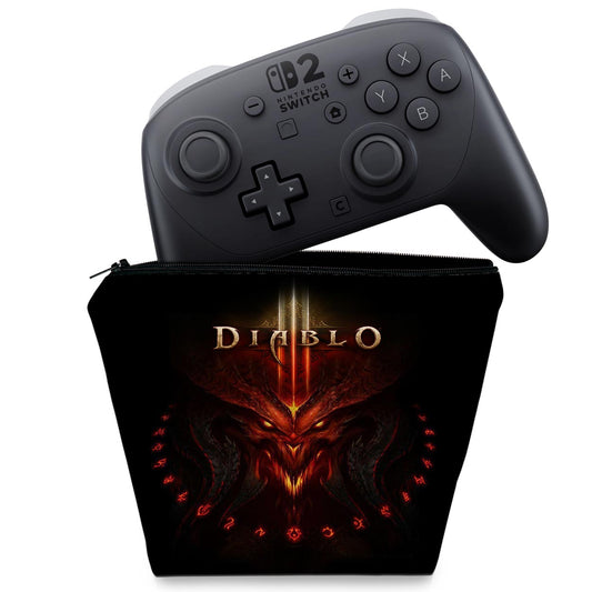 Capa Nintendo Switch 2 Pro Controle Case - Diablo Iii