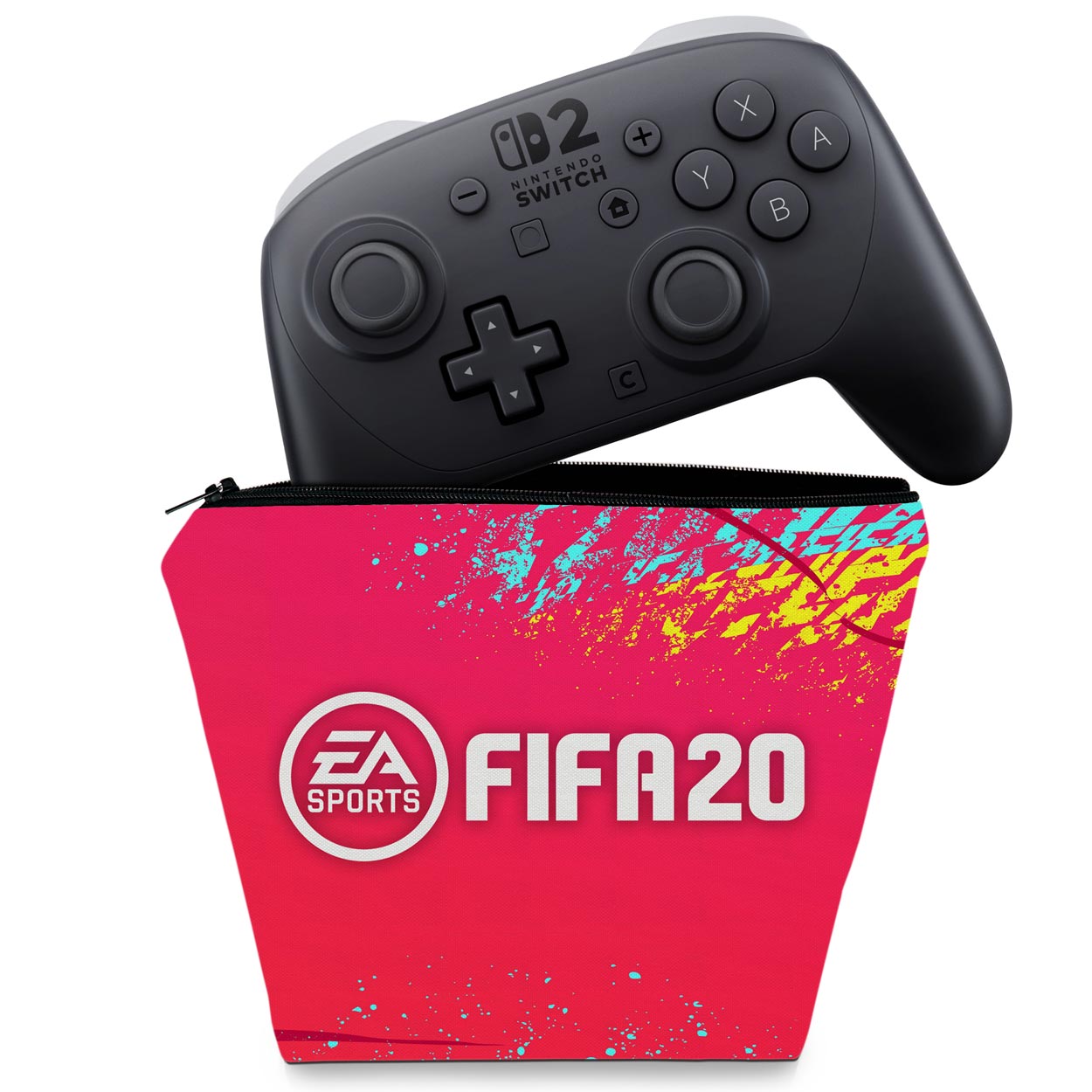 Capa Case Nintendo Switch 2 Pro Controle - Fifa 20