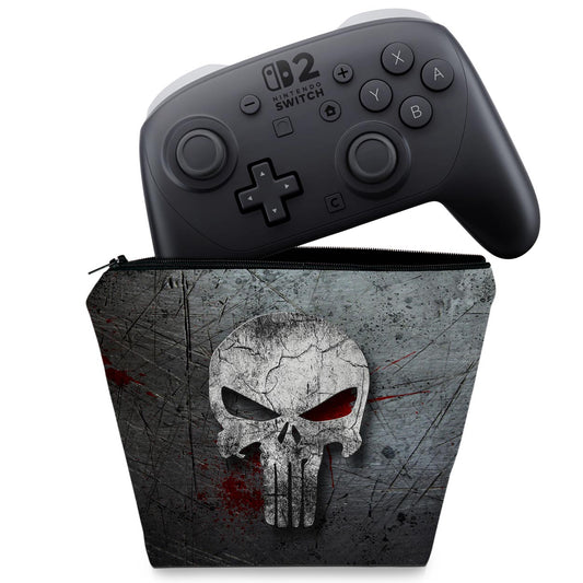 Capa Case Nintendo Switch 2 Pro Controle - The Punisher Justiceiro