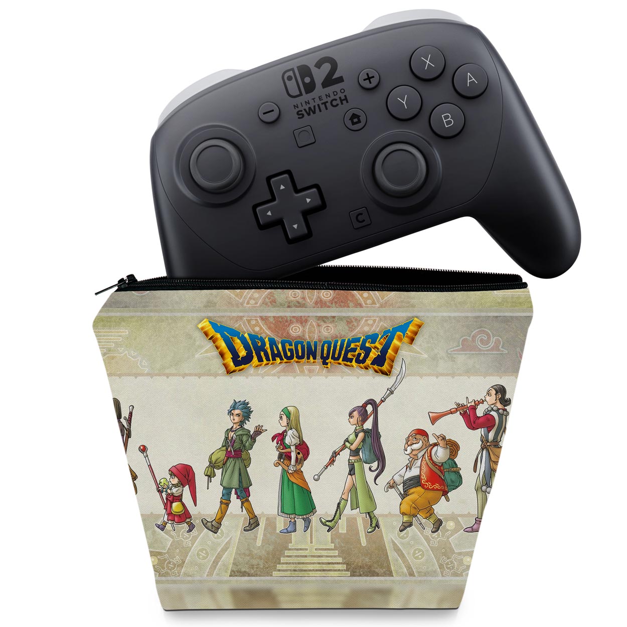 Capa Case Nintendo Switch 2 Pro Controle - Dragon Quest