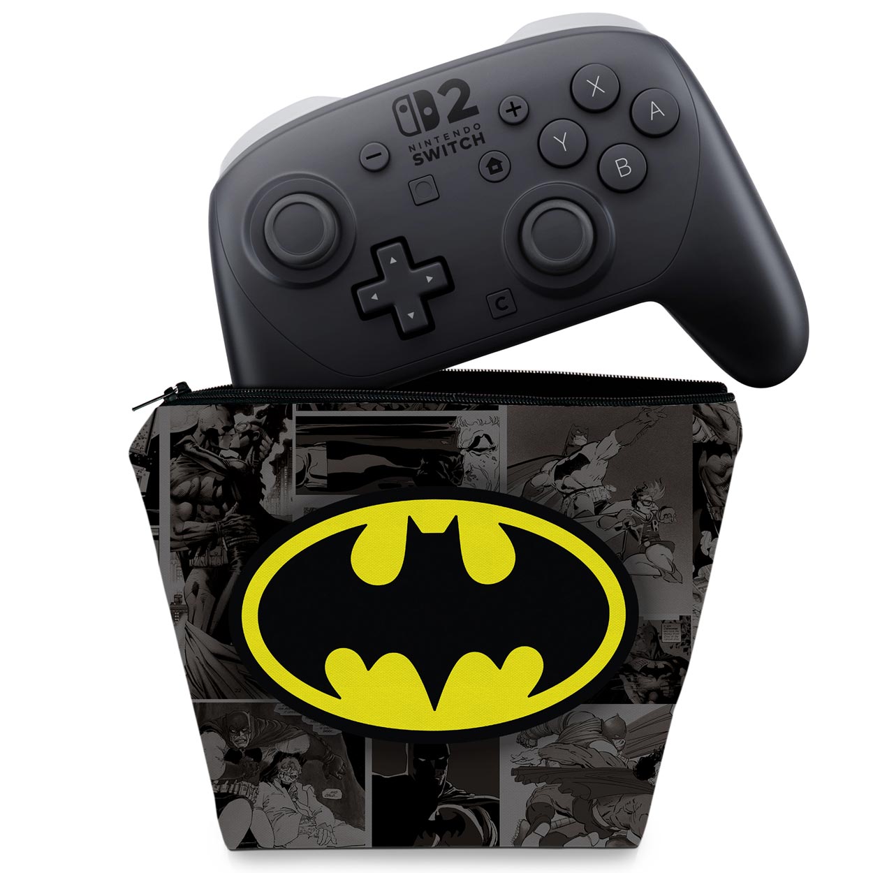 Capa Case Nintendo Switch 2 Pro Controle - Batman Comics