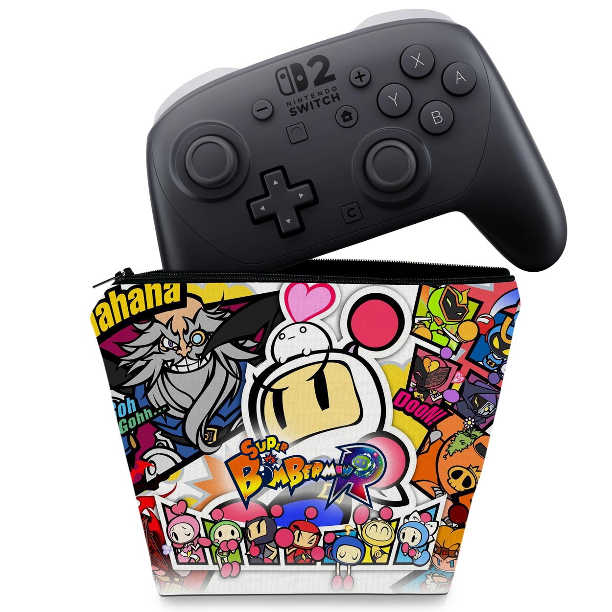Capa Case Nintendo Switch 2 Pro Controle - Bomberman