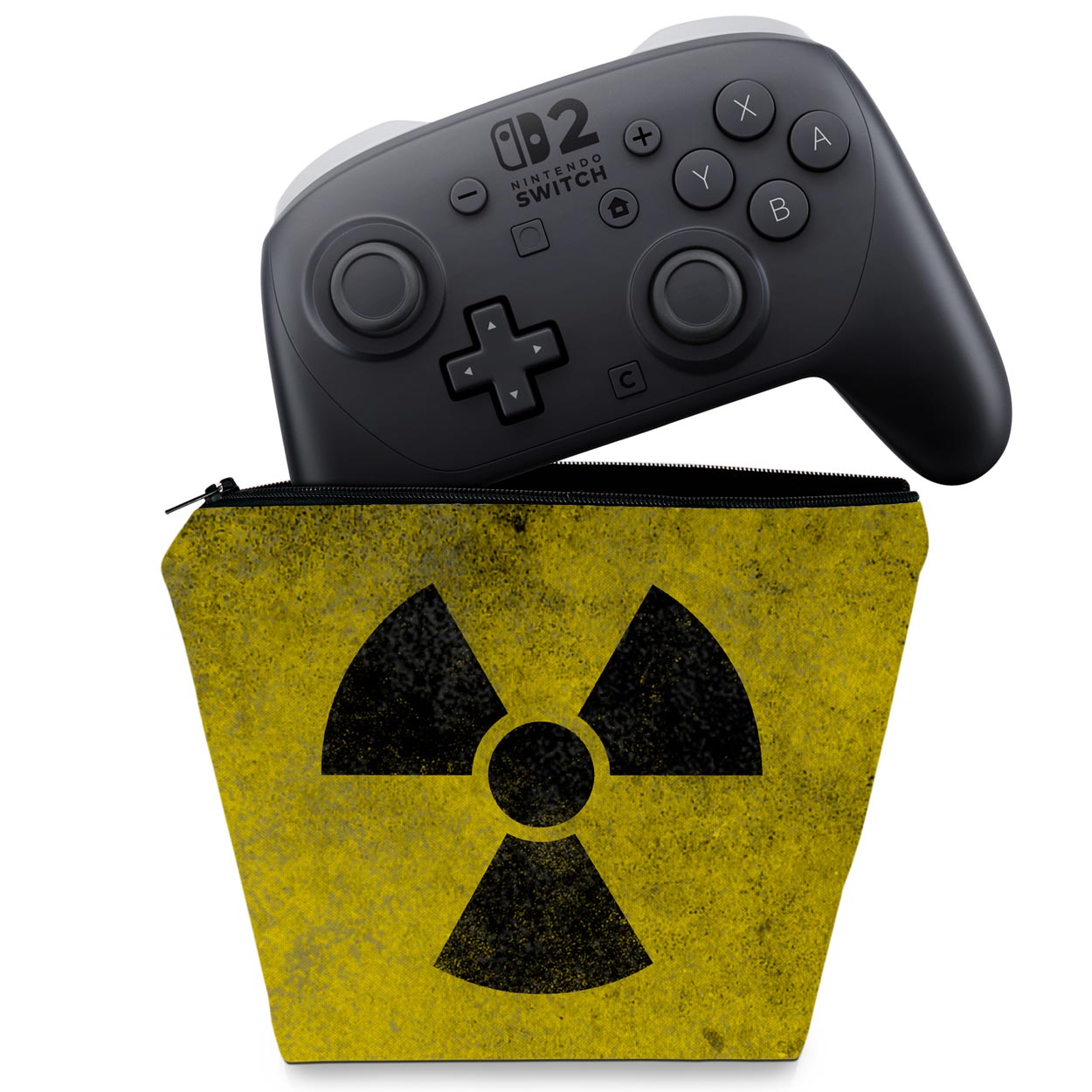 Capa Case Nintendo Switch 2 Pro Controle - Radioativo