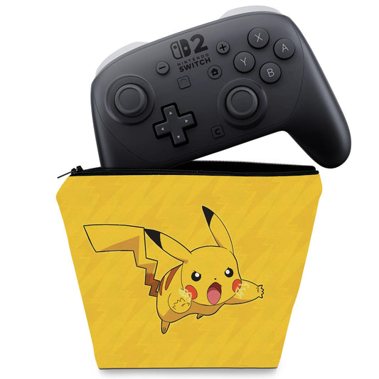 Capa Case Nintendo Switch 2 Pro Controle - Pikachu Pokemon