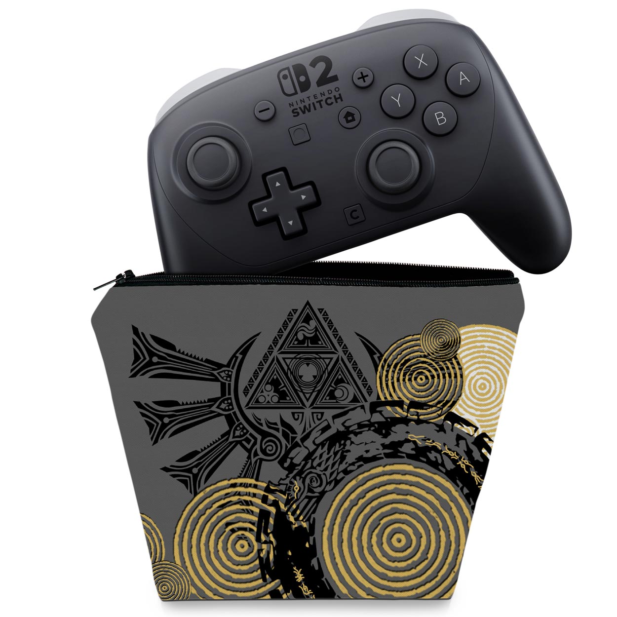 Capa Case Nintendo Switch 2 Pro Controle - Zelda Tears of the Kingdom Edition