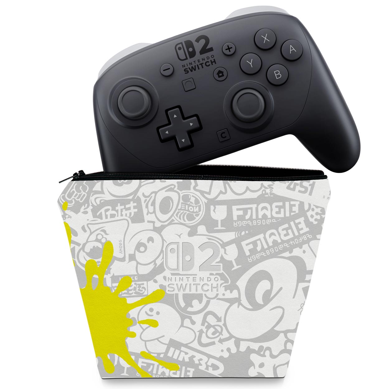 Capa Case Nintendo Switch 2 Pro Controle - Splatoon 3 Special