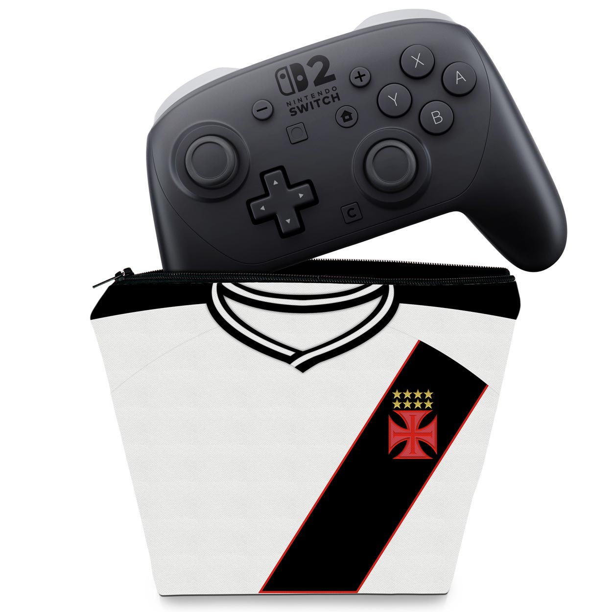 Capa Case Nintendo Switch 2 Pro Controle - Vasco B