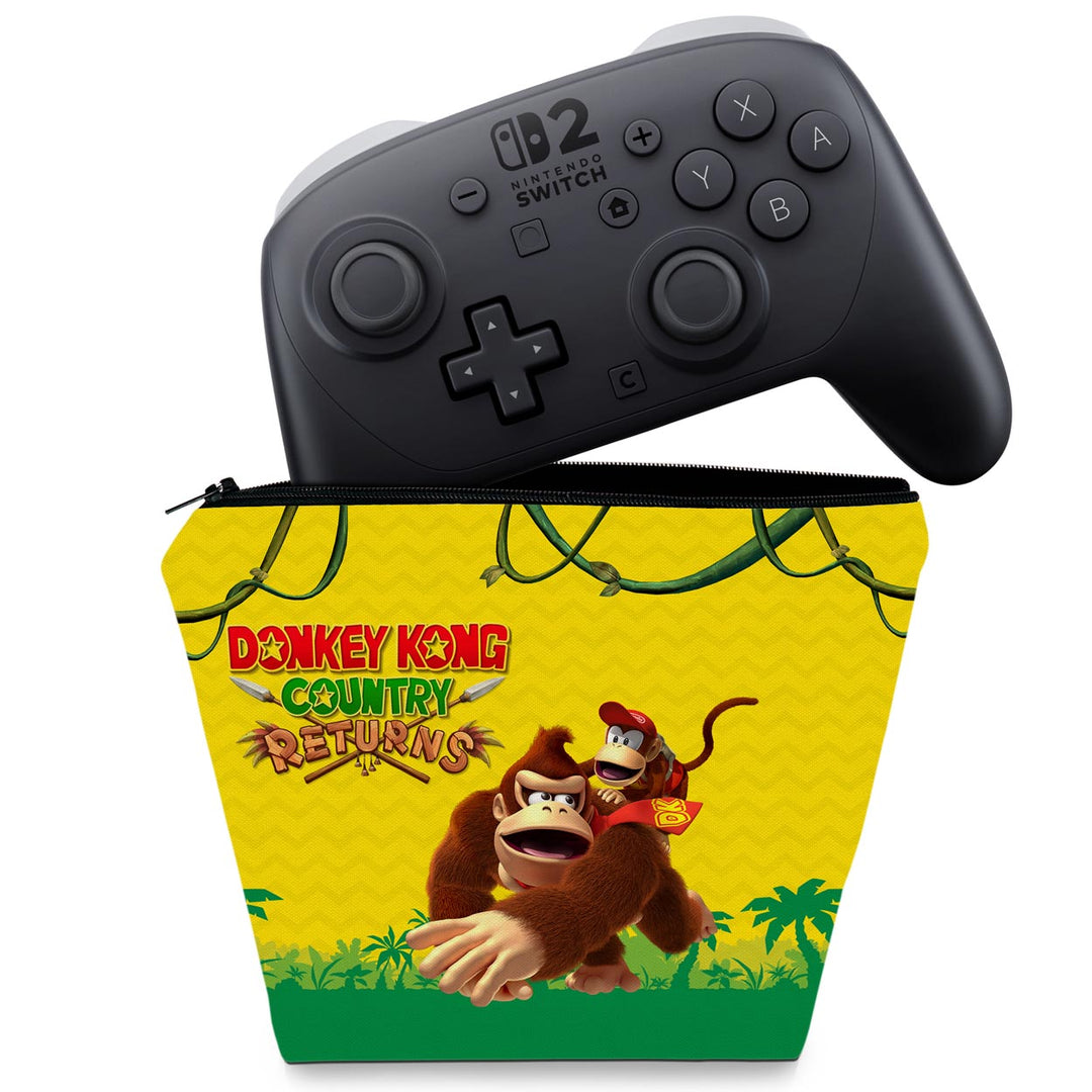 Capa Case Nintendo Switch 2 Pro Controle - Donkey Kong Country Returns - Pop Arte Skins