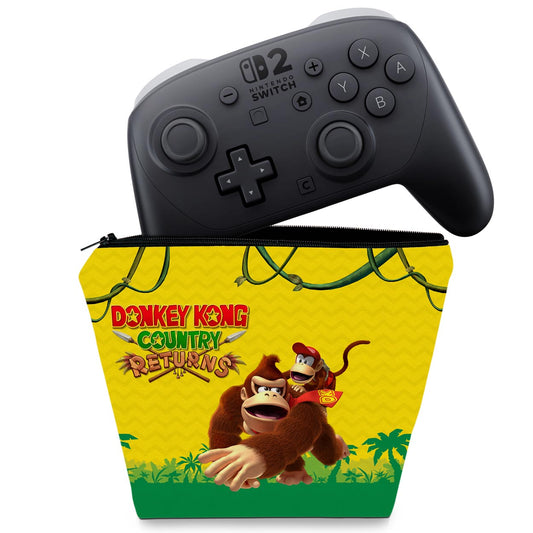 Capa Nintendo Switch 2 Pro Controle Case - Donkey Kong Country Returns