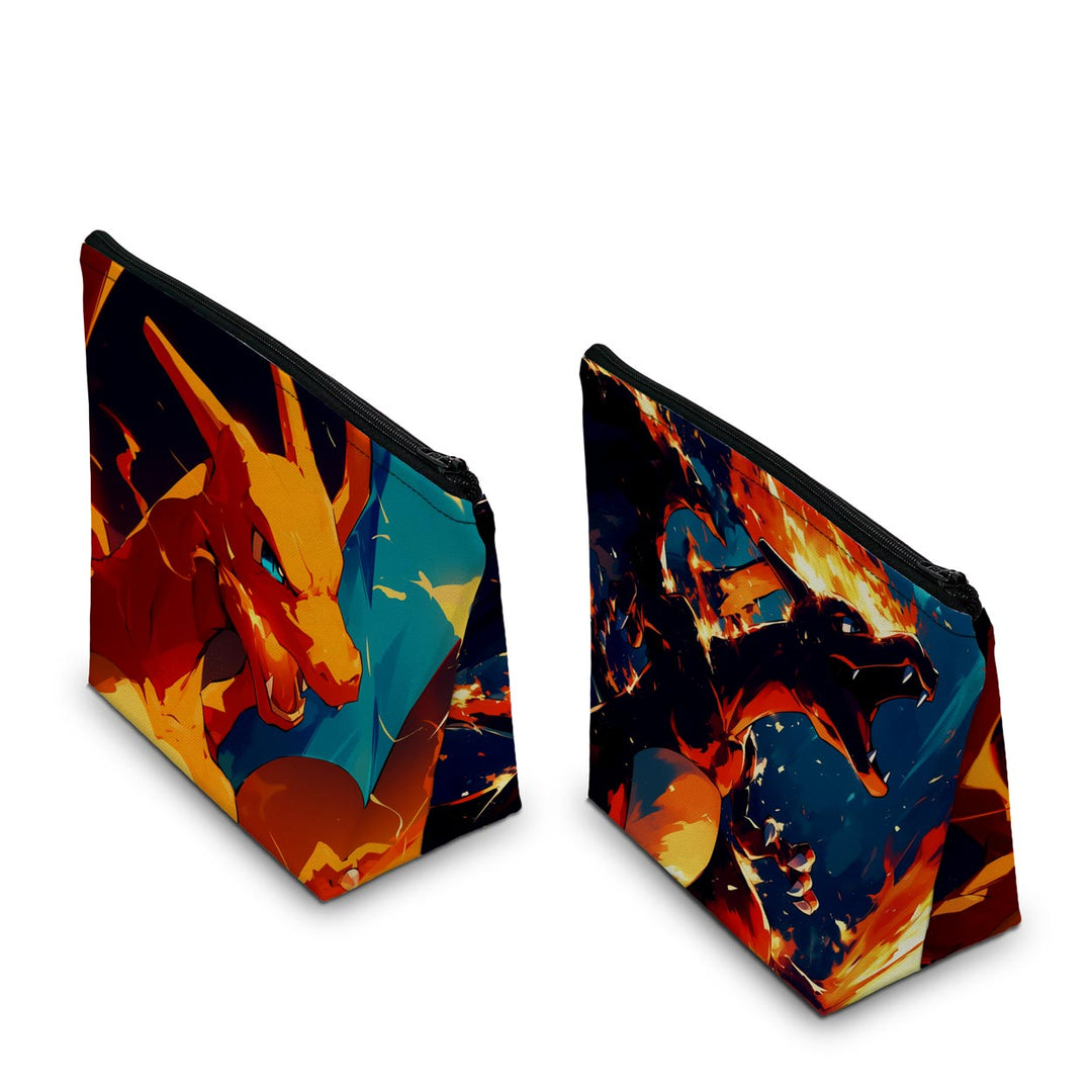 Capa Case Nintendo Switch 2 Pro Controle - Chamas de Charizard - Pop Arte Skins - foto 2