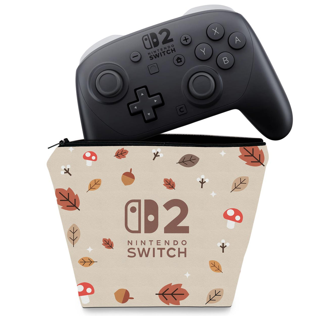 Capa Case Nintendo Switch 2 Pro Controle - Outono - Pop Arte Skins