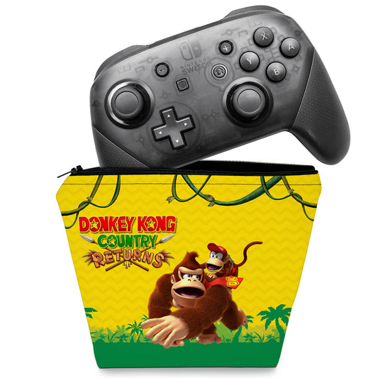 Capa Case Nintendo Switch Pro Controle - Donkey Kong Country Returns