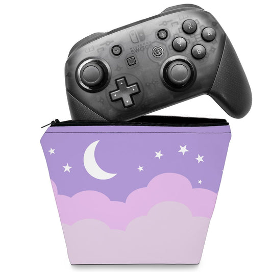 Capa Case Nintendo Switch Pro Controle - Noite Estrelada