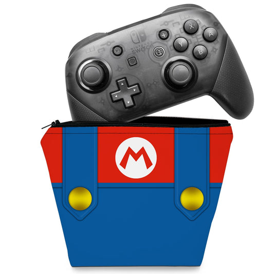 Capa Nintendo Switch Pro Controle Case - Mario Vermelho Mania