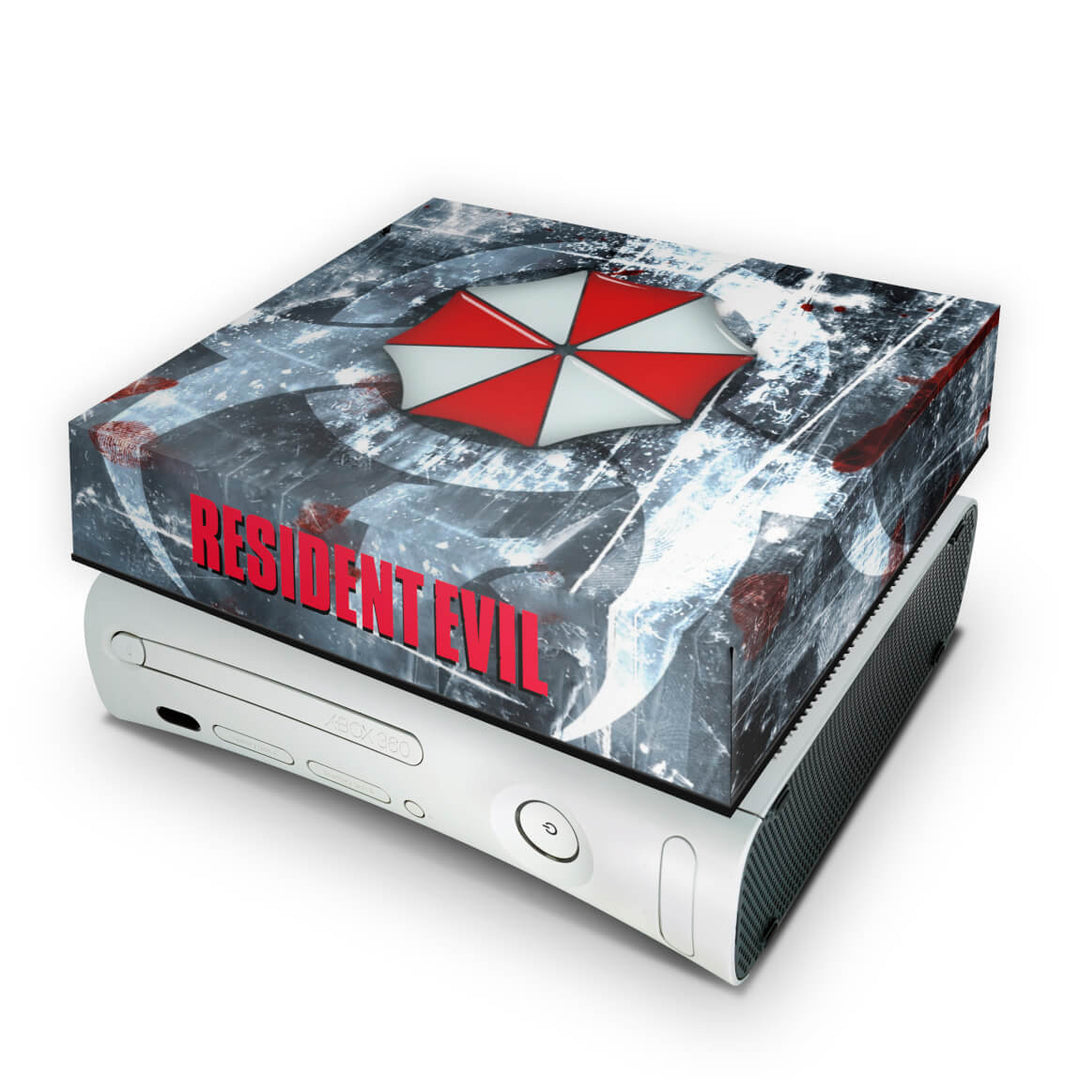 Capa Anti Poeira Xbox 360 Fat - Resident Evil Umbrella
