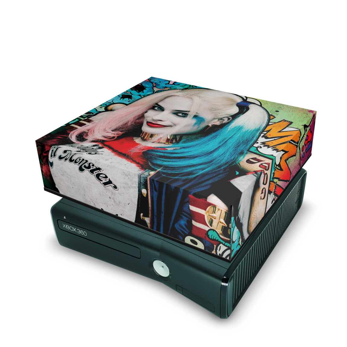 Capa Anti Poeira Xbox 360 Slim - Esquadrão Suicida #a