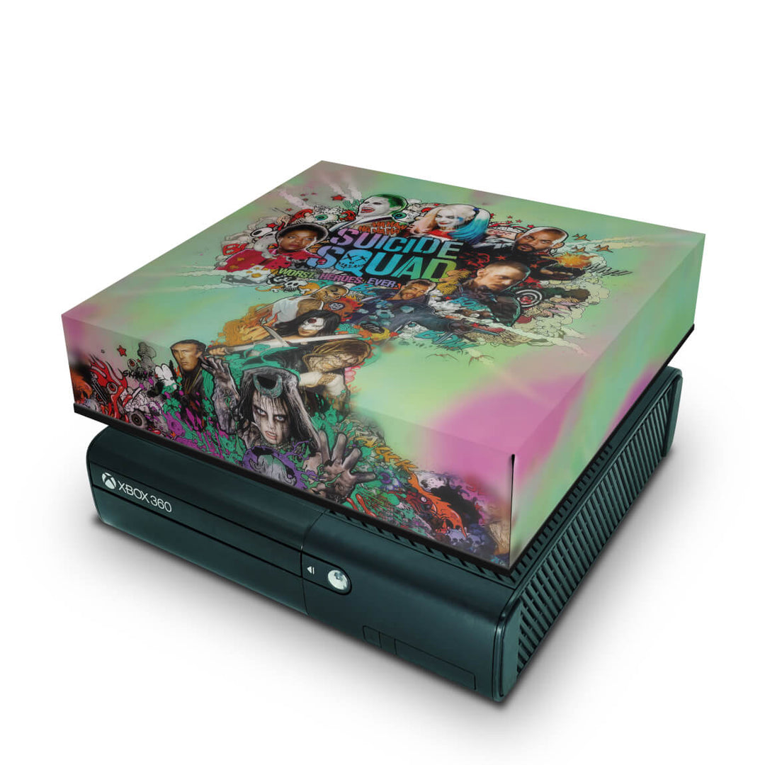 Capa Anti Poeira Xbox 360 Super Slim - Esquadrão Suicida #b