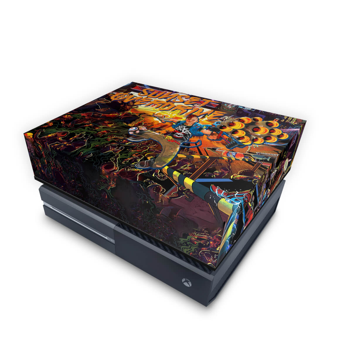 Capa Anti Poeira Xbox One Fat - Sunset Overdrive