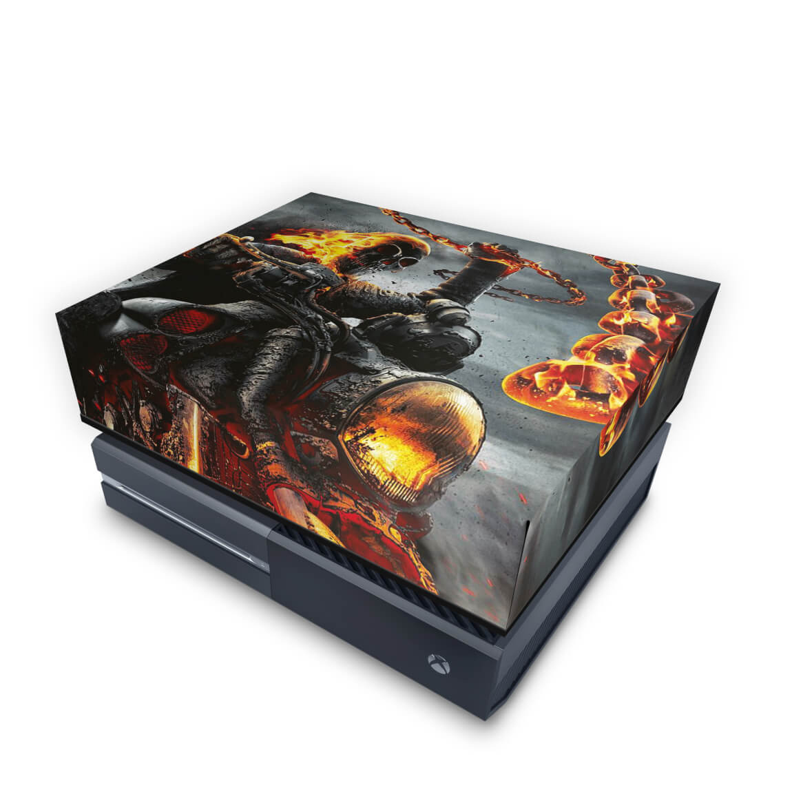Capa Anti Poeira Xbox One Fat - Ghost Rider - Motoqueiro Fantasma #B