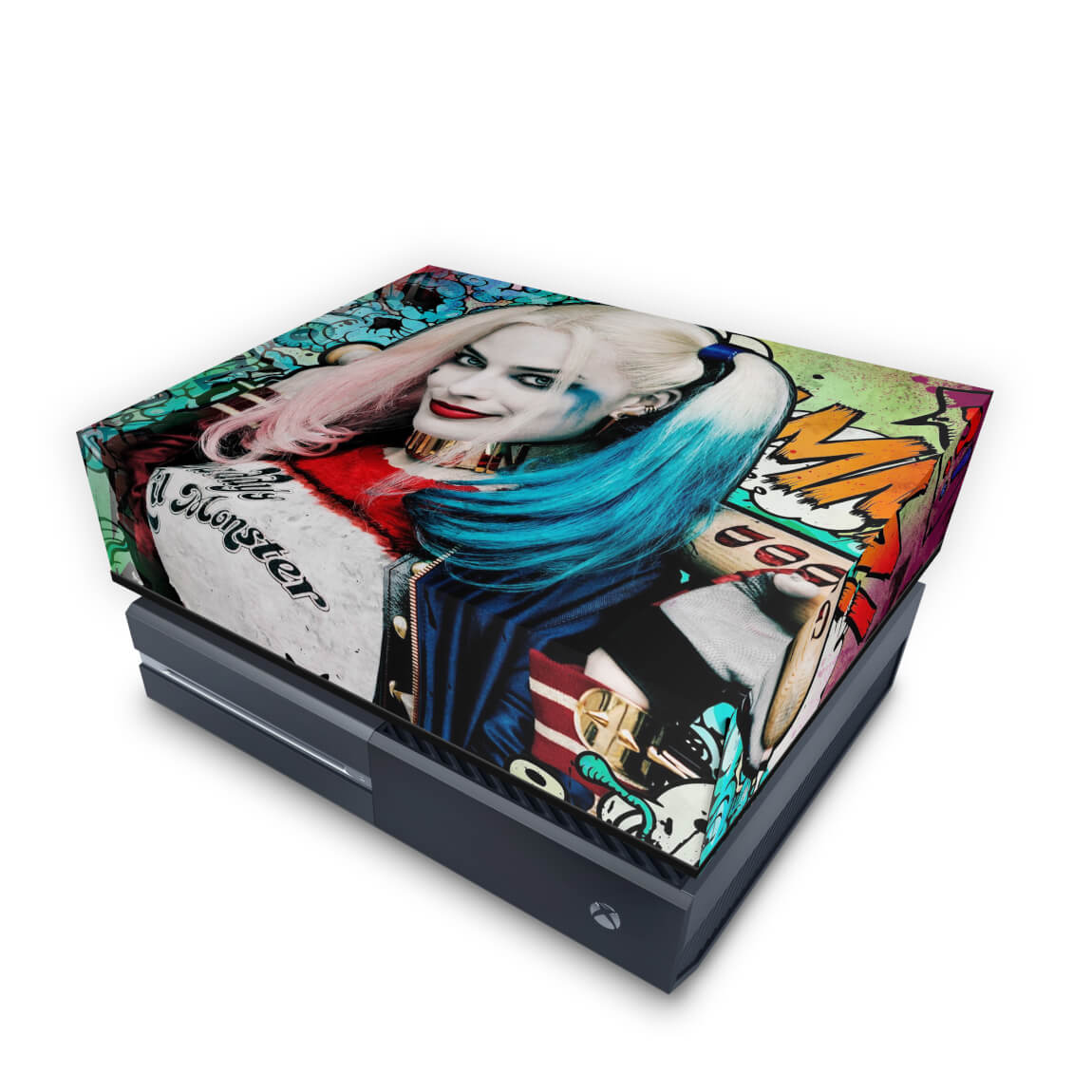 Capa Anti Poeira Xbox One Fat - Esquadrão Suicida #A