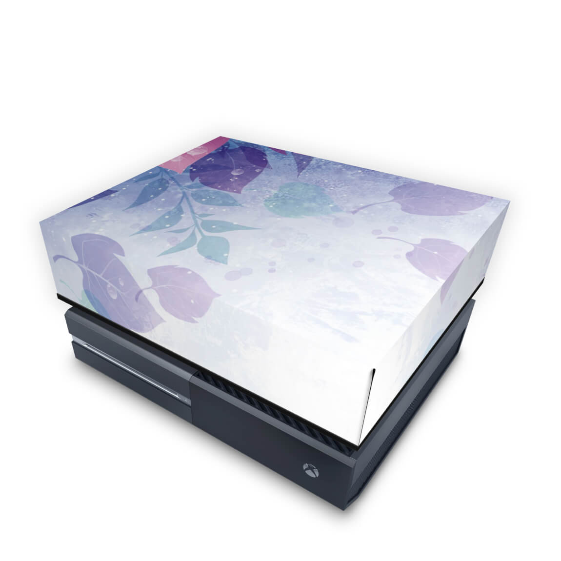 Capa Anti Poeira Xbox One Fat - Folhas Lilás