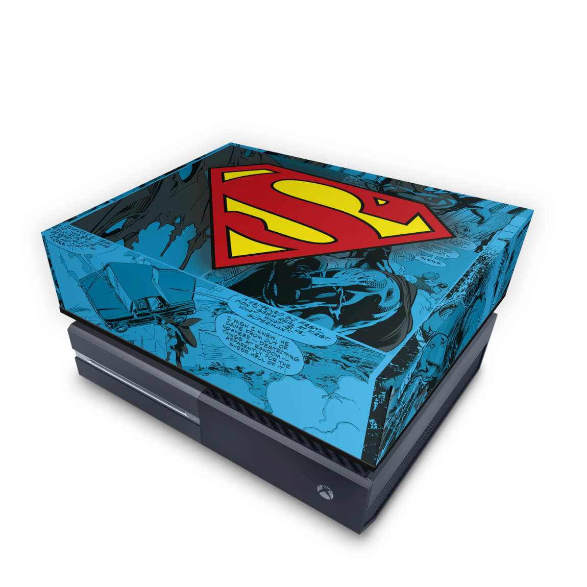 Capa Anti Poeira Xbox One Fat - Super Homem Superman Comics
