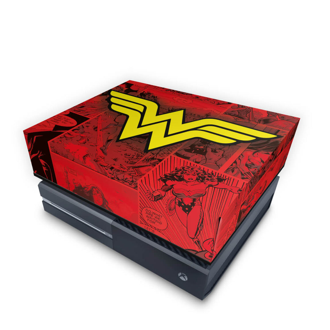 Capa Anti Poeira Xbox One Fat - Mulher Maravilha Comics