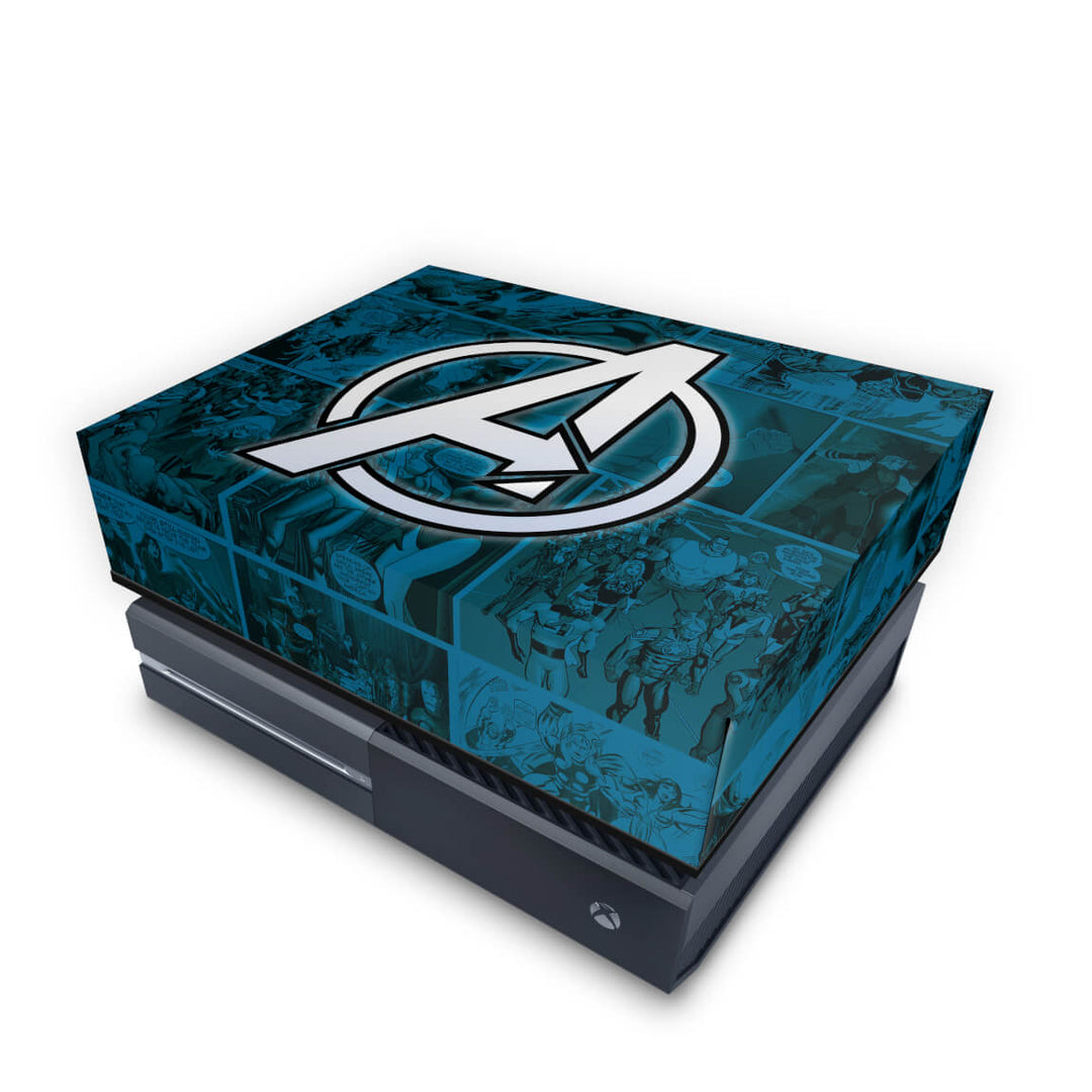 Capa Anti Poeira Xbox One Fat - Avengers Vingadores Comics