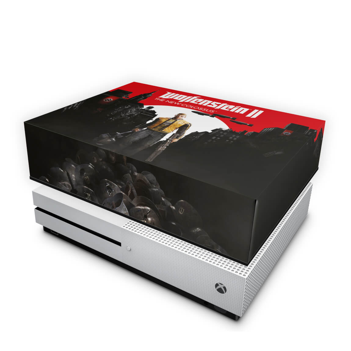 Capa Anti Poeira Xbox One Slim - Wolfenstein 2 New Order