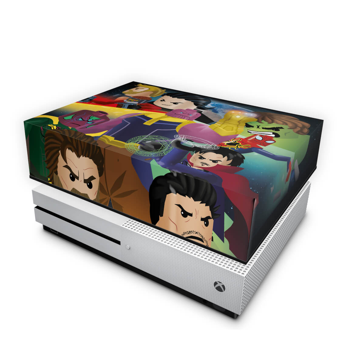 Capa Anti Poeira Xbox One Slim - Lego Avengers Vingadores
